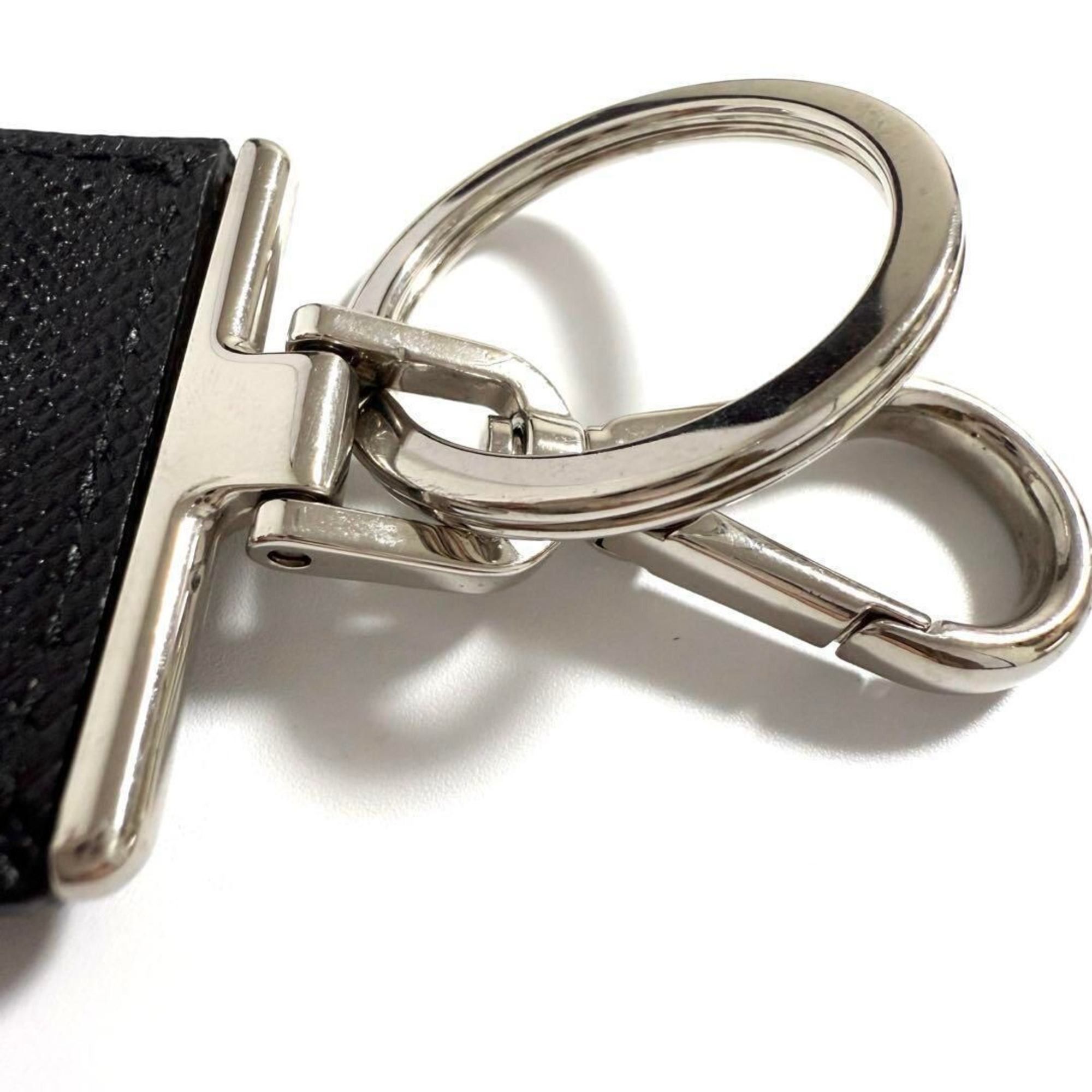 Prada Prada Men's Key Holder Ring Bag Charm Black Size ONE SIZE - 7 Thumbnail