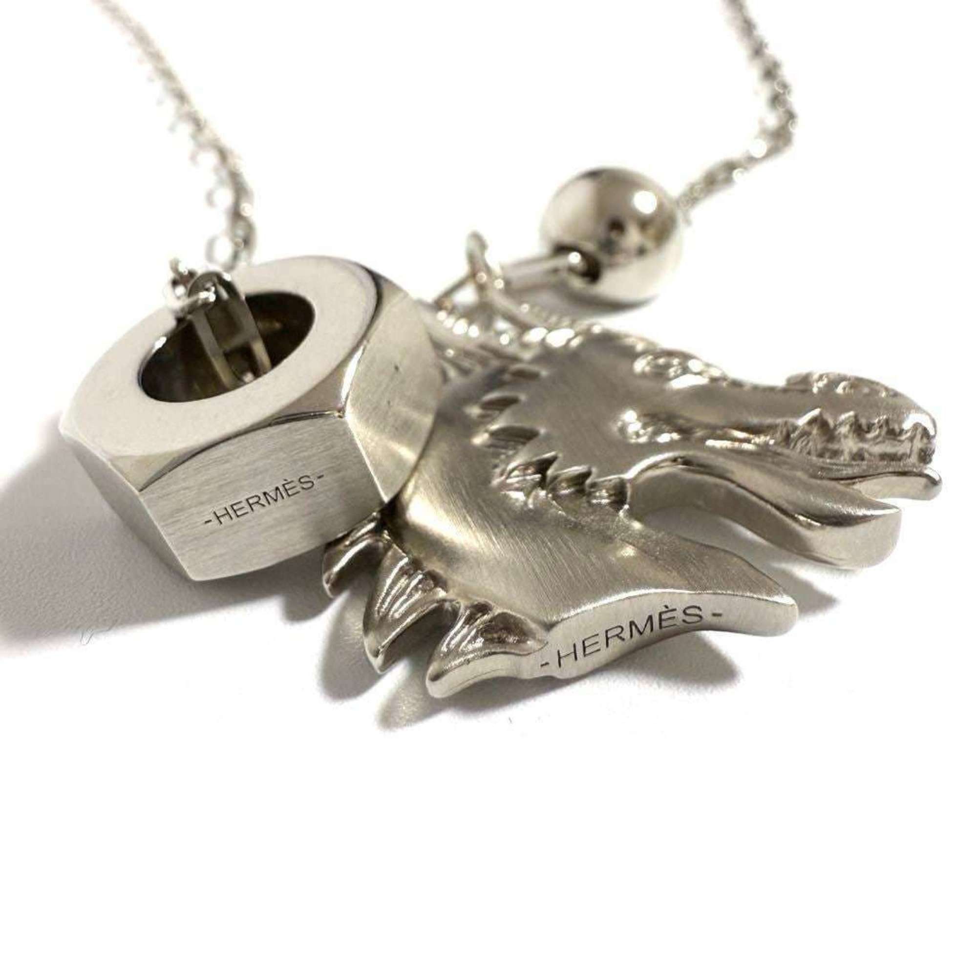 Hermes Hermes Men's Talisman Pendant Necklace Dragon Size ONE SIZE - 7 Thumbnail