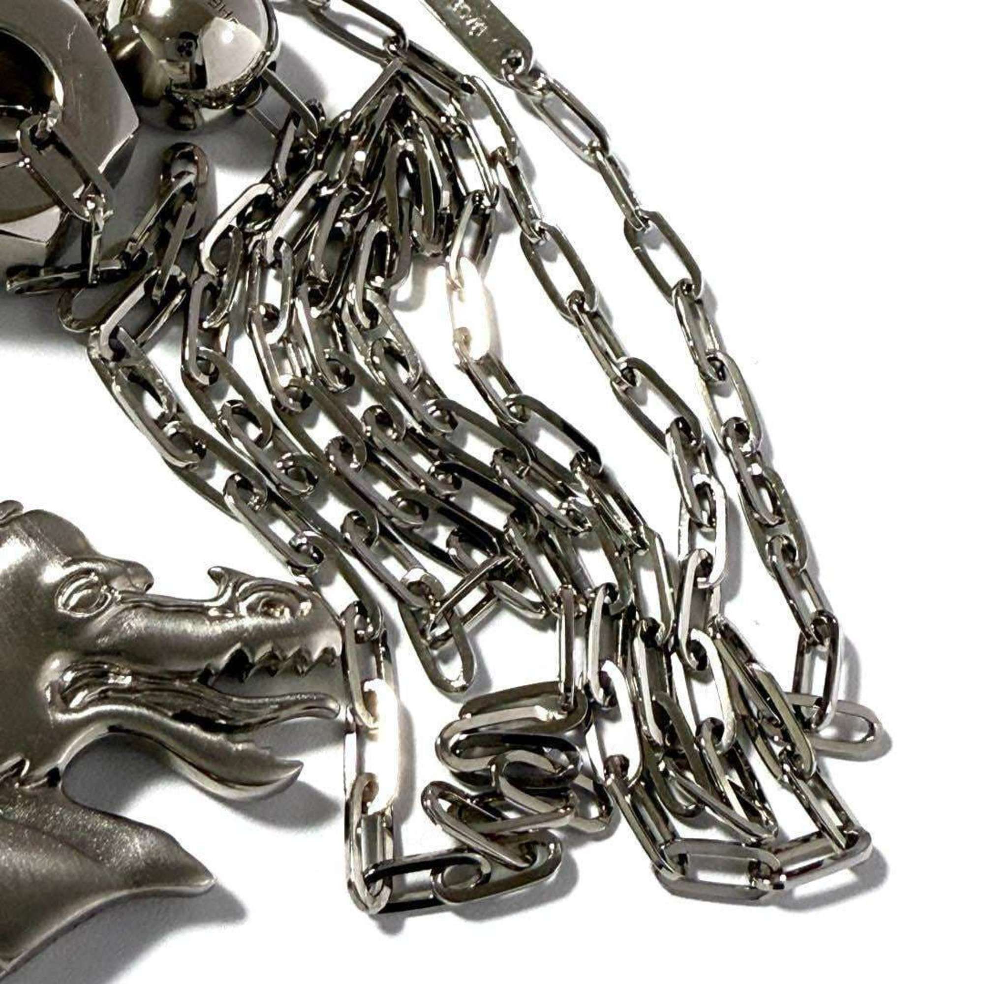 Hermes Hermes Men's Talisman Pendant Necklace Dragon Size ONE SIZE - 5 Thumbnail