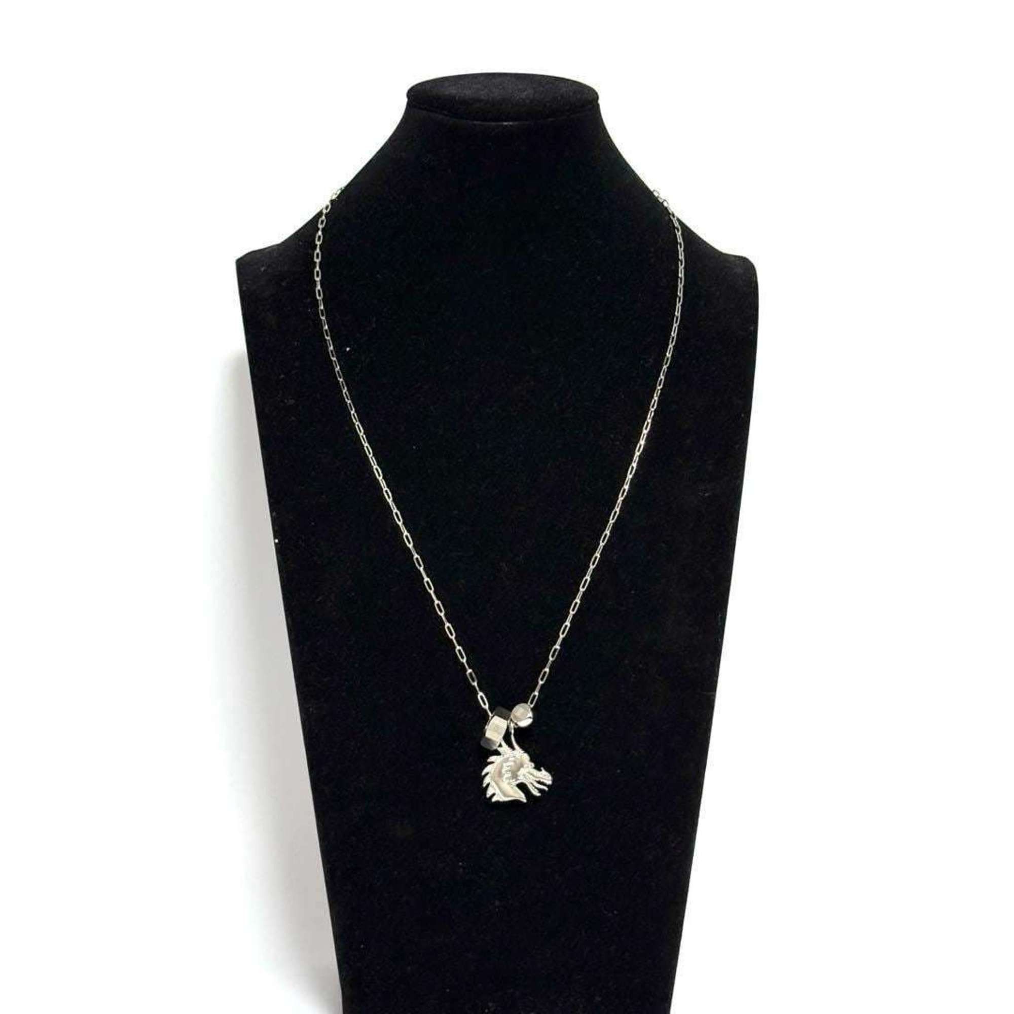 Hermes Hermes Men's Talisman Pendant Necklace Dragon Size ONE SIZE - 9 Thumbnail