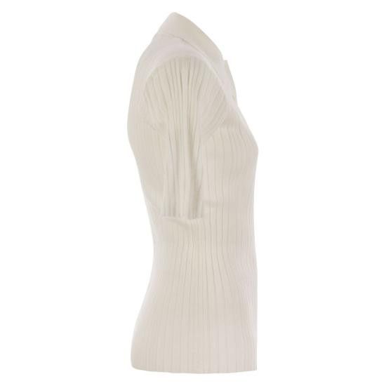 Fabiana Filippi FABIANA FILIPPI Women Polo Shirts MAD275F507 WHITE Size M / US 6-8 / IT 42-44 - 3 Thumbnail