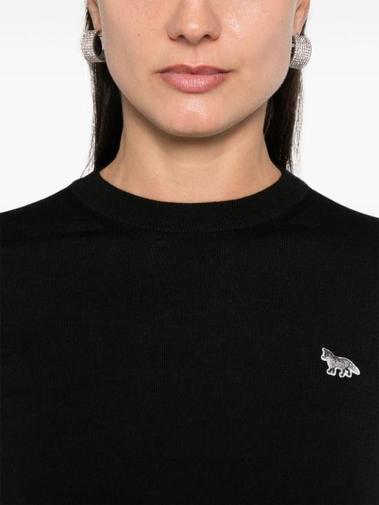 Maison Kitsune MAISON KITSUNE Women Sweater MW00816KT1036 P199 BLACK Size S / US 4 / IT 40 - 3 Thumbnail