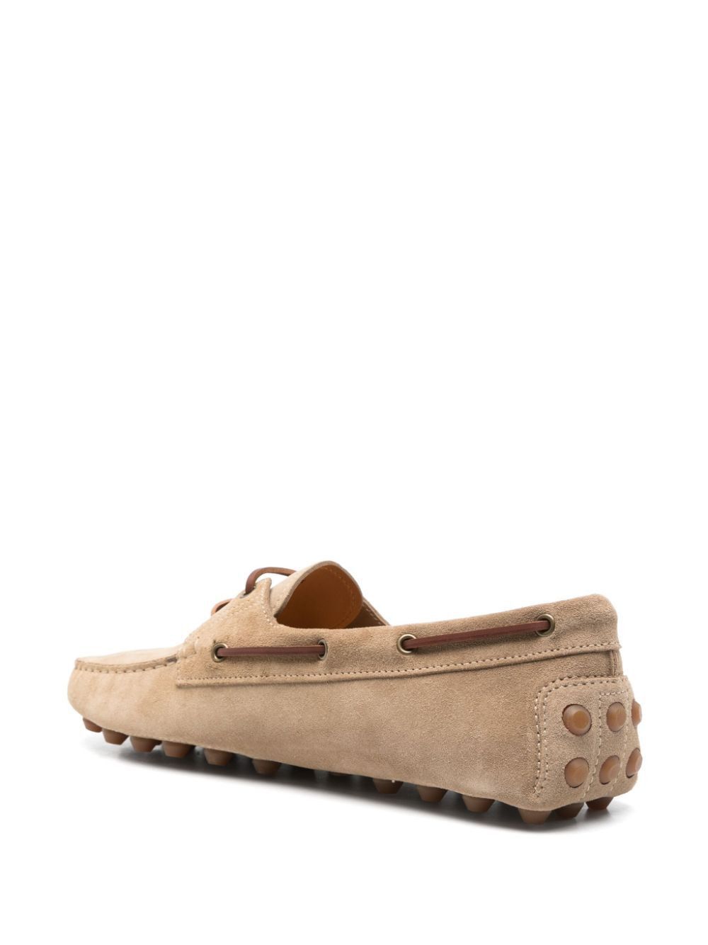 Tod's SUEDE GOMMINO BUBBLE LACE-UP BOAT LOAFERS Size US 7 / EU 40 - 3 Thumbnail