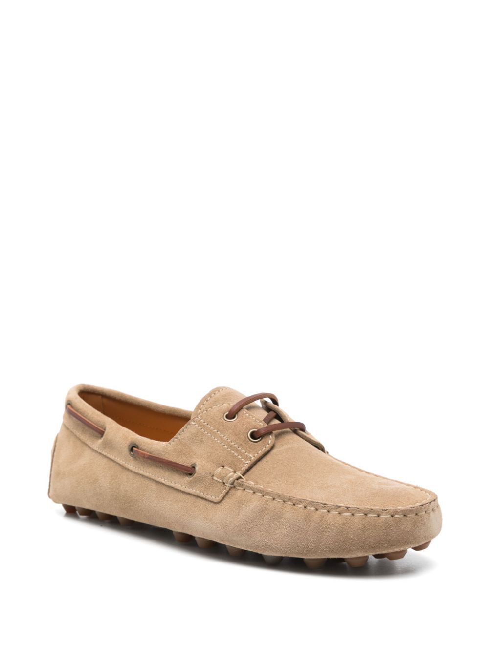 Tod's SUEDE GOMMINO BUBBLE LACE-UP BOAT LOAFERS Size US 8 / EU 41 - 2 Thumbnail