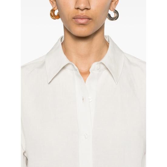 Calvin Klein CALVIN KLEIN Women Shirts K20K208321 CHALK WHITE Size S / US 4 / IT 40 - 5 Thumbnail