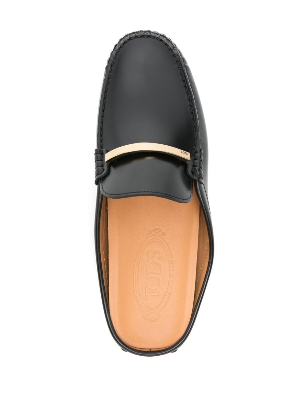 Tod's BRANDED METAL BAR LEATHER GOMMINO MULES Size US 9 / IT 39 - 4 Thumbnail