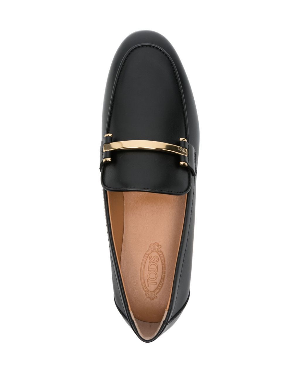 Tod's BRANDED METAL BAR LEATHER LOAFERS Size US 6.5 / IT 36.5 - 4 Thumbnail