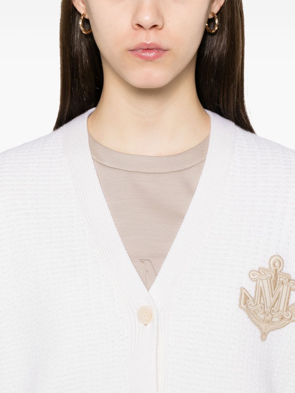 Max Mara WOOL AND CASHMERE CARDIGAN Size L / US 10 / IT 46 - 4 Thumbnail