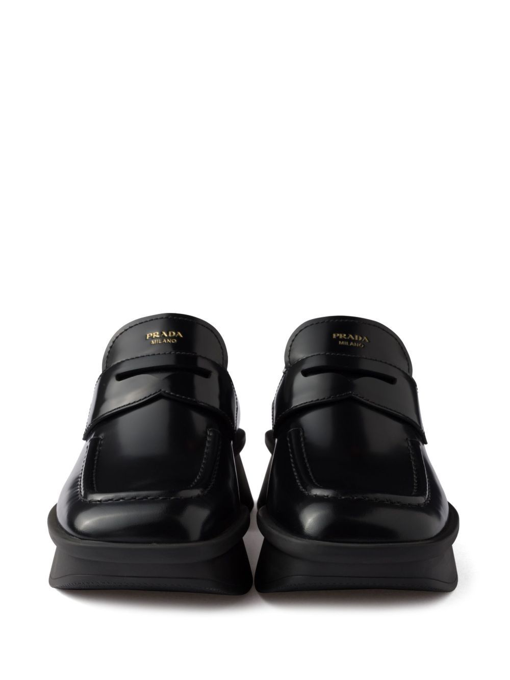 Prada EQUAL LEATHER LOAFERS Size US 7 / IT 37 - 4 Thumbnail