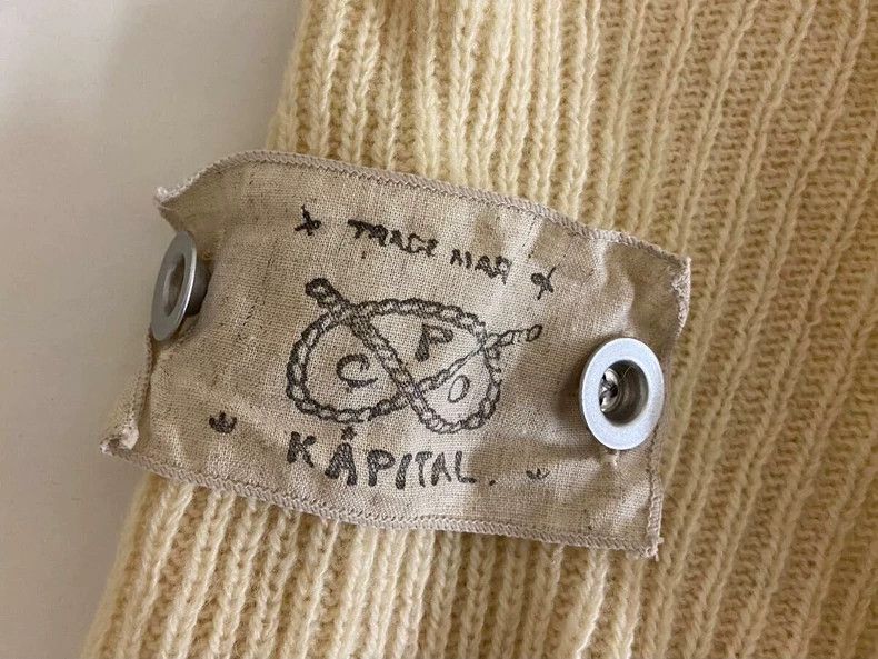 Kapital Wool Patch Decorative Knit Long Sleeve Top Size US M / EU 48-50 / 2 - 7 Thumbnail