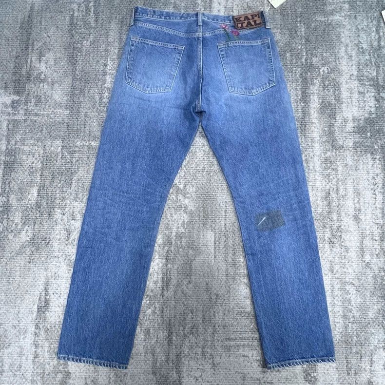 Kapital KAPITAL Floral Patchwork Denim Pants Size US 34 / EU 50 - 2 Thumbnail