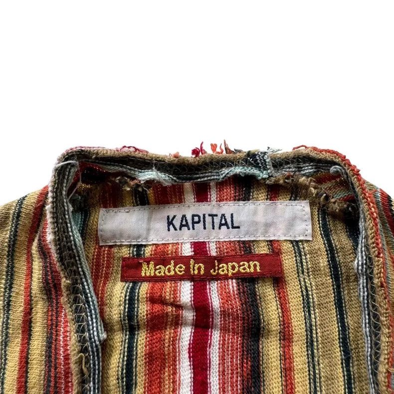 Kapital Vintage Kapital Striped Long Sleeve Shirt Size US M / EU 48-50 / 2 - 2 Thumbnail