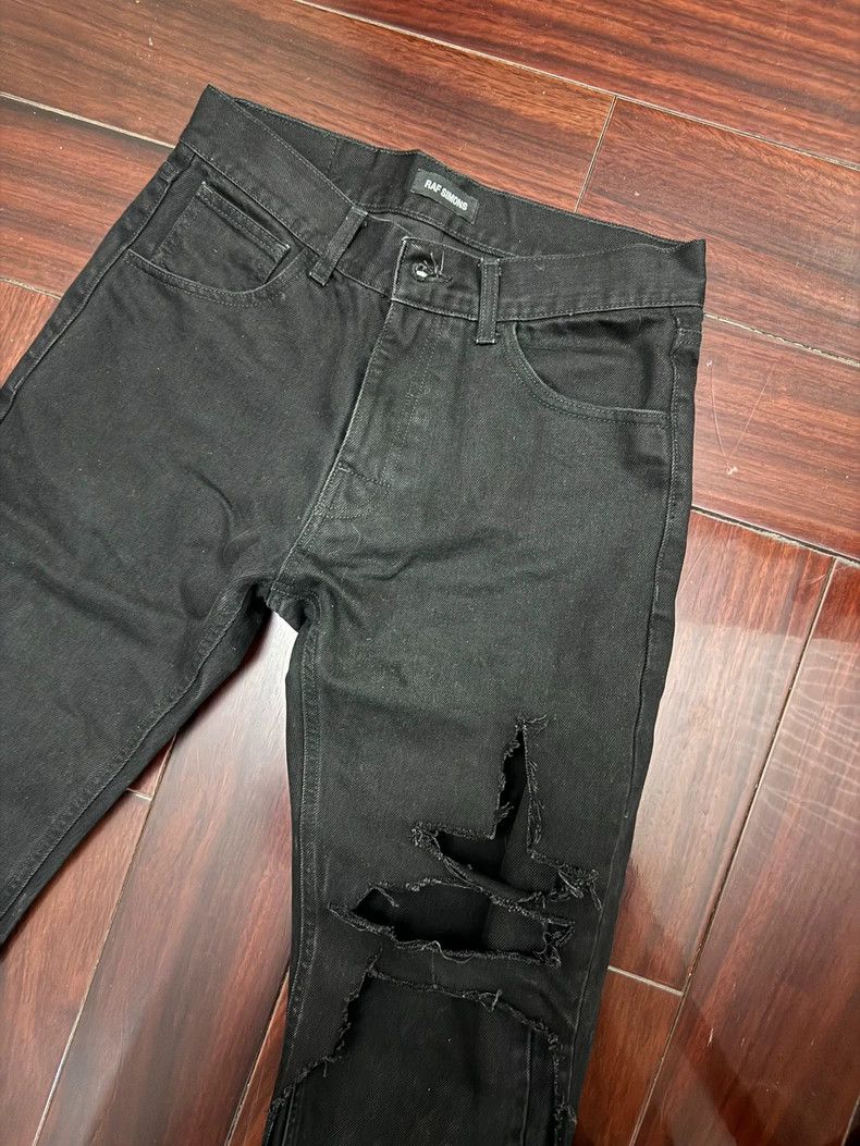 Raf Simons Destroyed Denim Pants Denim
