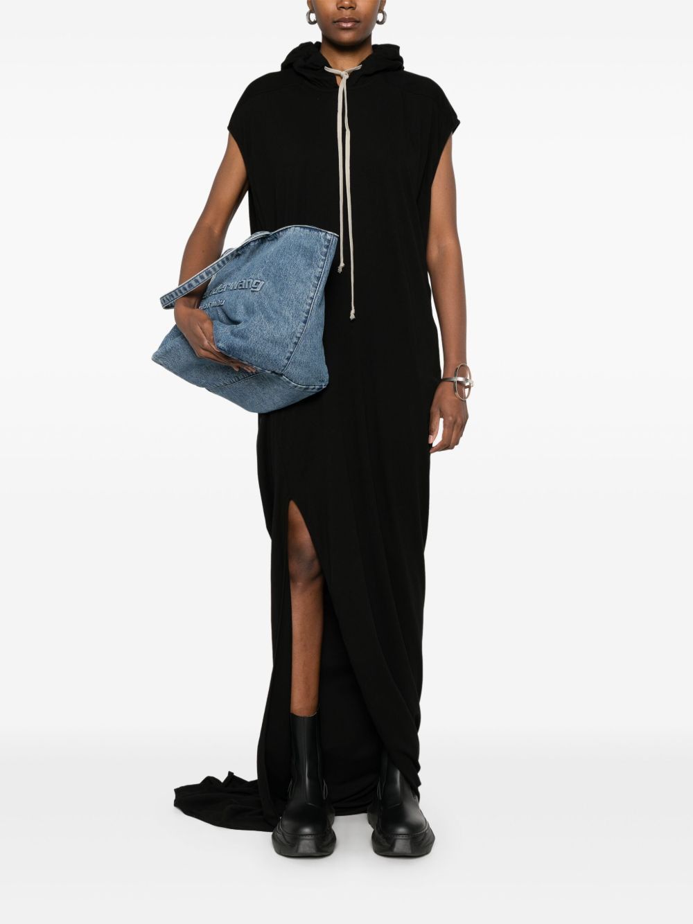 Rick Owens Drkshdw HOODED LONG DRESS Size S / US 4 / IT 40 - 4 Thumbnail