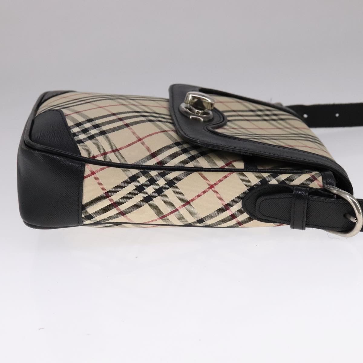 Burberry Nova Check Beige Canvas Shoulder Bag (Pre-Owned) Size ONE SIZE - 4 Thumbnail
