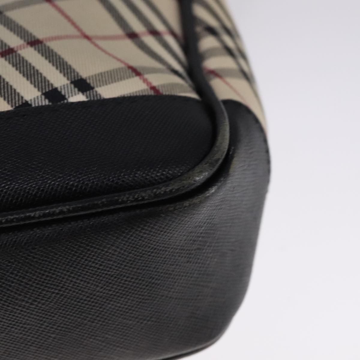 Burberry Nova Check Beige Canvas Shoulder Bag (Pre-Owned) Size ONE SIZE - 10 Thumbnail