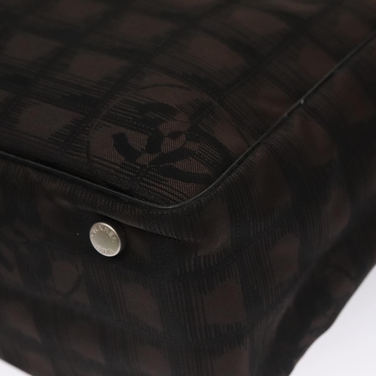 Chanel Travel Line Brown Synthetic Tote Bag (Pre-Owned) Size ONE SIZE - 7 Thumbnail