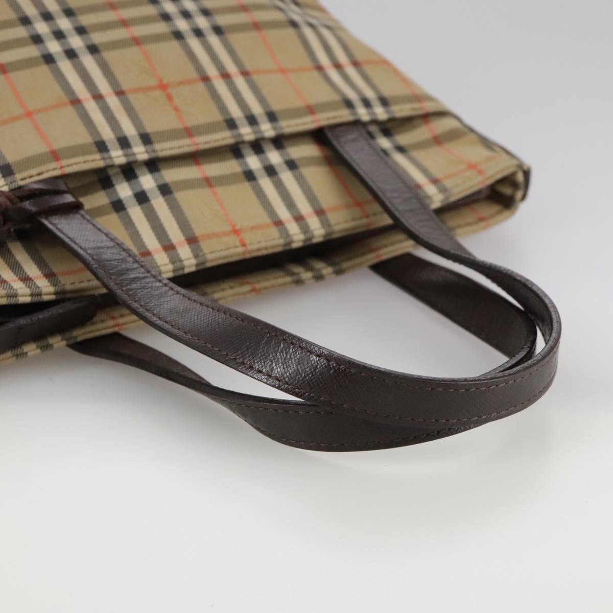 Burberry Nova Check Beige Canvas Handbag (Pre-Owned) Size ONE SIZE - 5 Thumbnail
