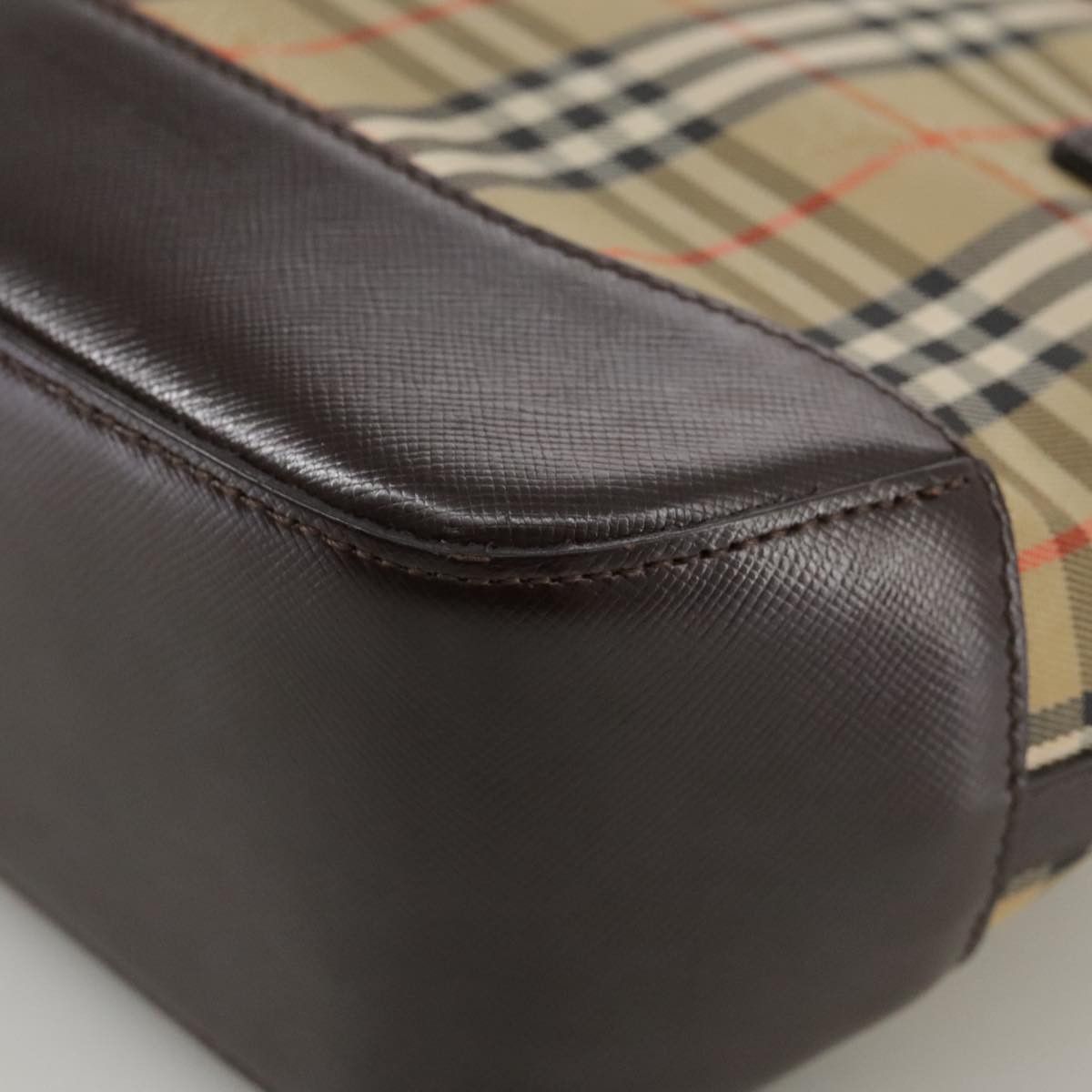 Burberry Nova Check Beige Canvas Handbag (Pre-Owned) Size ONE SIZE - 10 Thumbnail