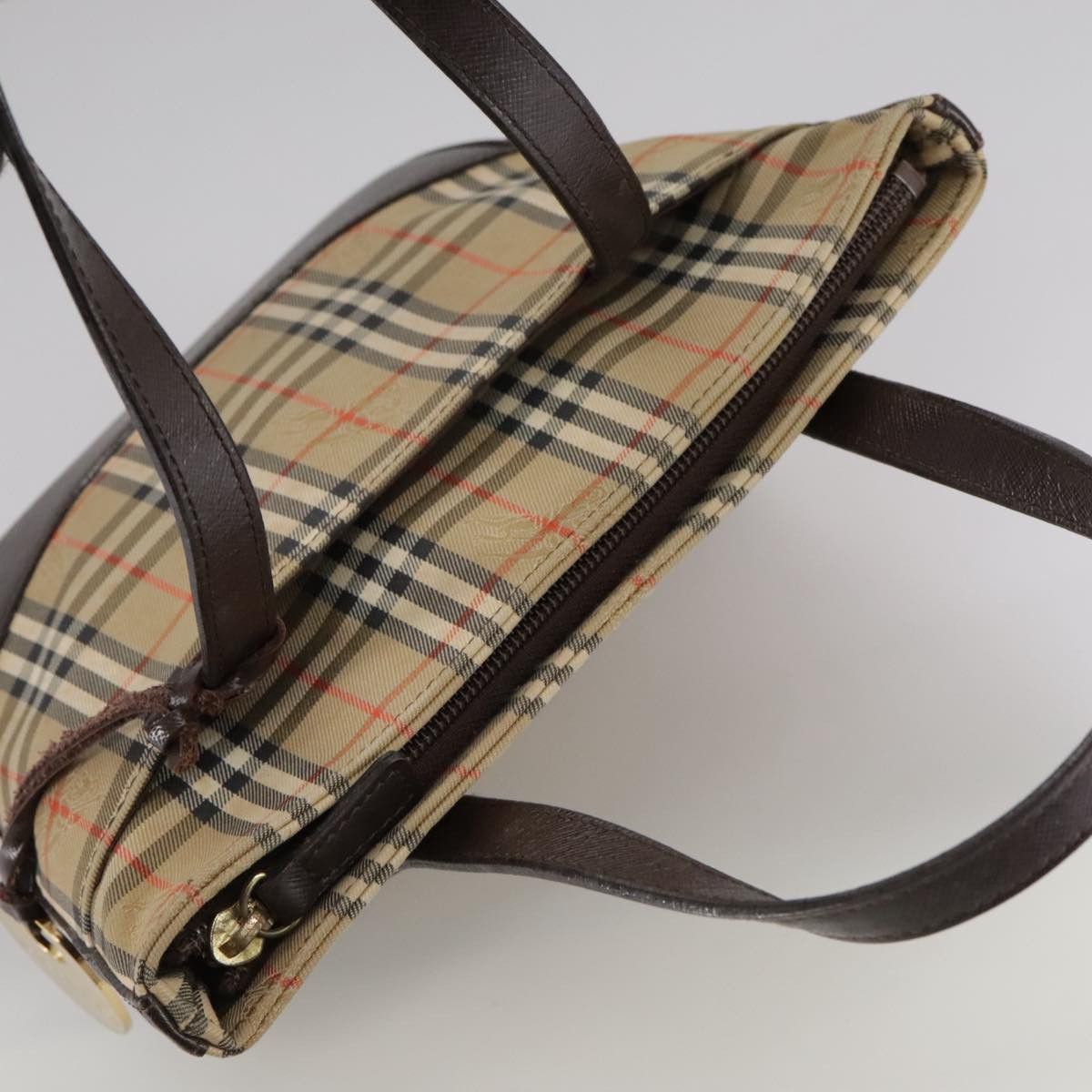 Burberry Nova Check Beige Canvas Handbag (Pre-Owned) Size ONE SIZE - 18 Thumbnail