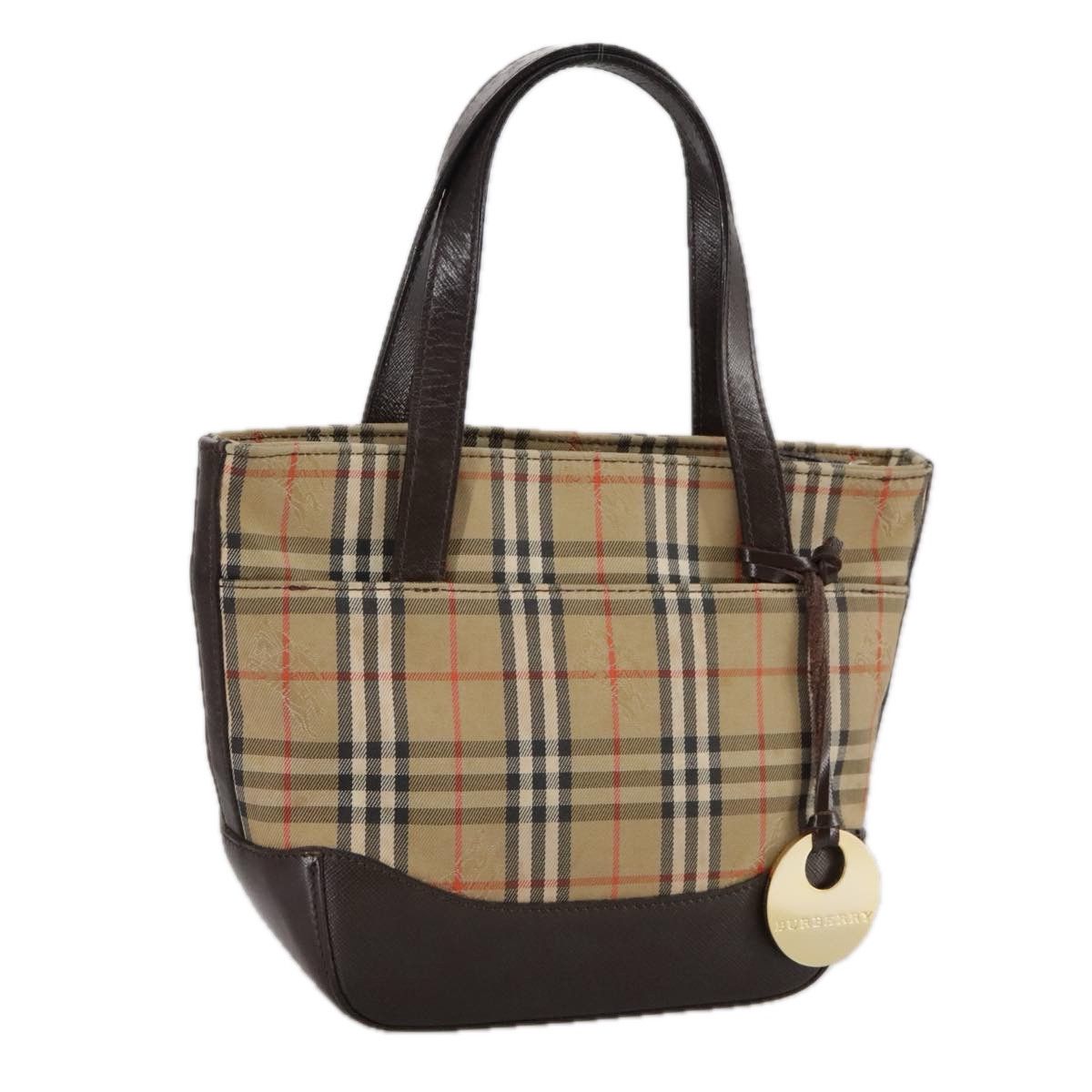 Burberry Nova Check Beige Canvas Handbag (Pre-Owned) Size ONE SIZE - 17 Thumbnail