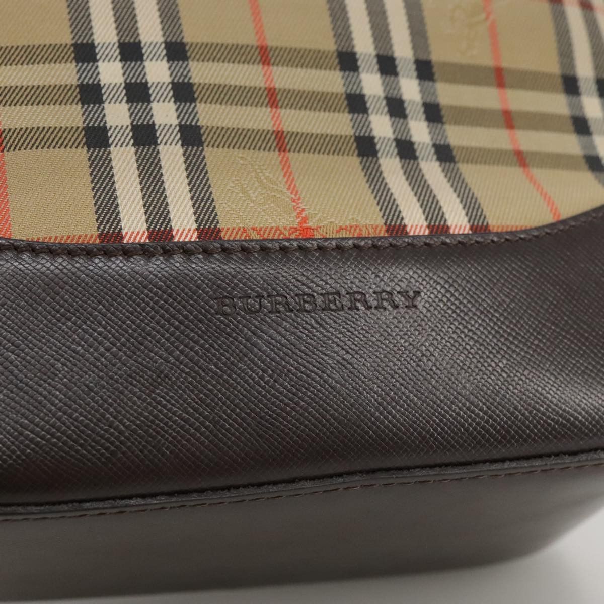 Burberry Nova Check Beige Canvas Handbag (Pre-Owned) Size ONE SIZE - 14 Thumbnail