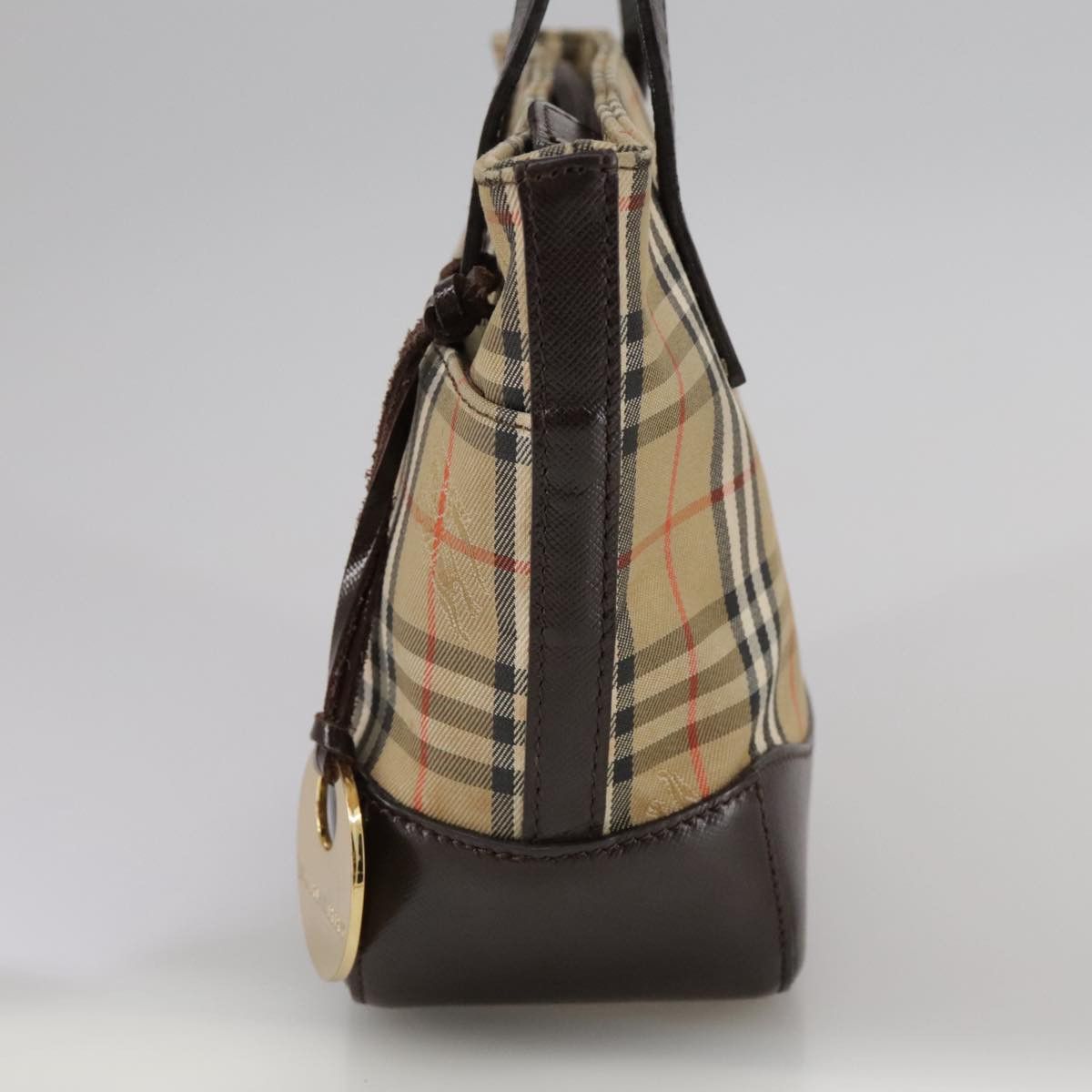 Burberry Nova Check Beige Canvas Handbag (Pre-Owned) Size ONE SIZE - 3 Thumbnail
