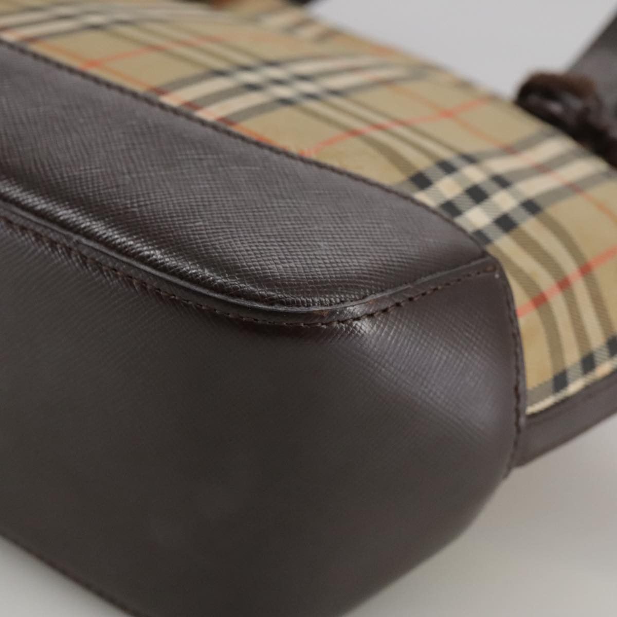 Burberry Nova Check Beige Canvas Handbag (Pre-Owned) Size ONE SIZE - 8 Thumbnail