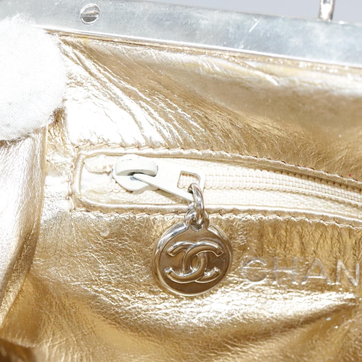 Chanel Gold Leather Shoulder Bag (Pre-Owned) Size ONE SIZE - 11 Thumbnail
