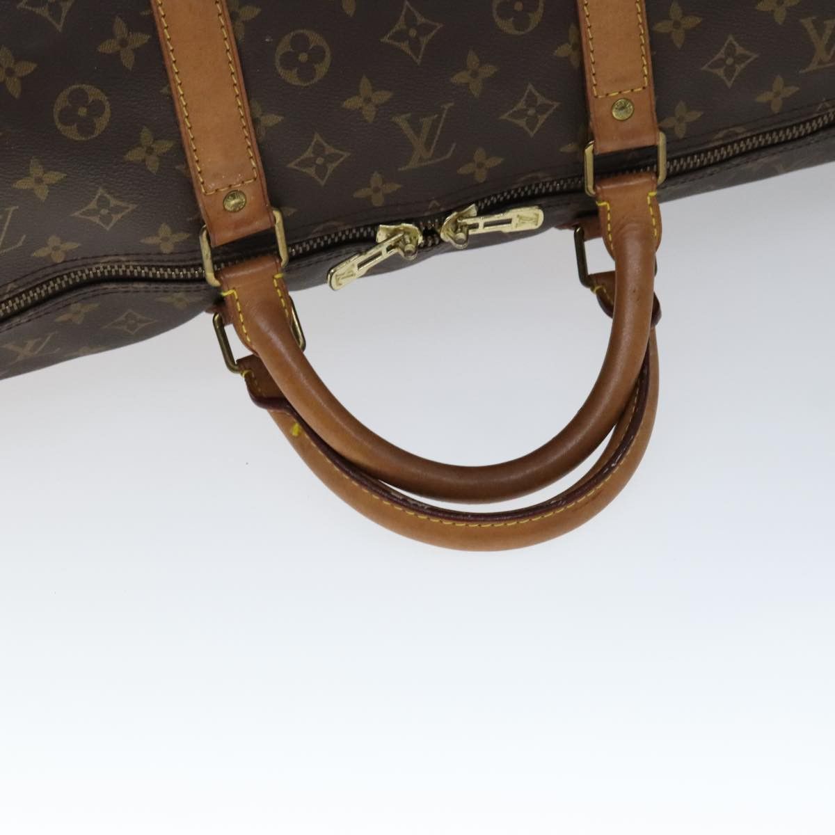 Louis Vuitton Keepall Bandoulière 60 Brown Canvas Travel Bag (Pre-Owned) Size ONE SIZE - 5 Thumbnail