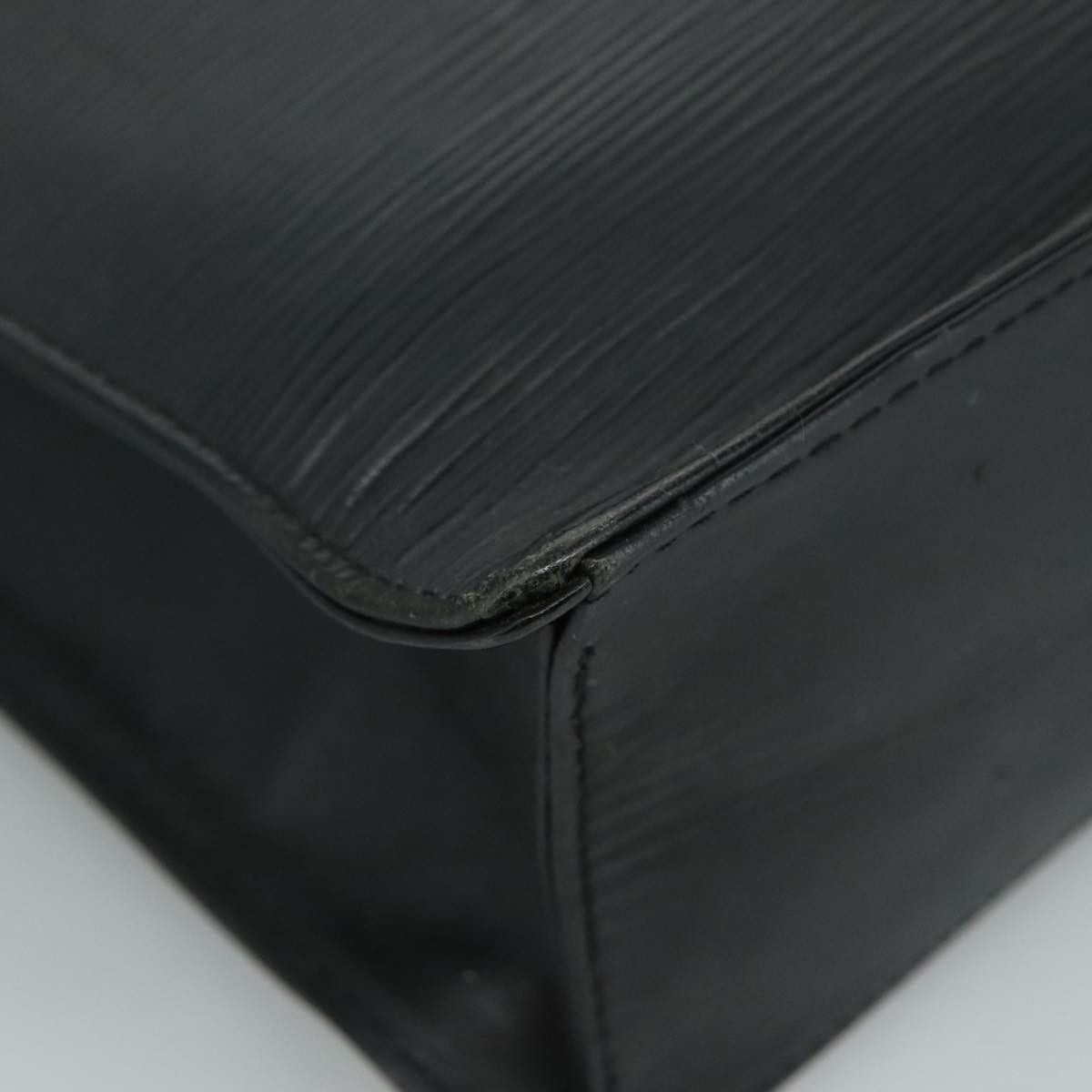 Louis Vuitton Black Leather Handbag (Pre-Owned) Size ONE SIZE - 7 Thumbnail