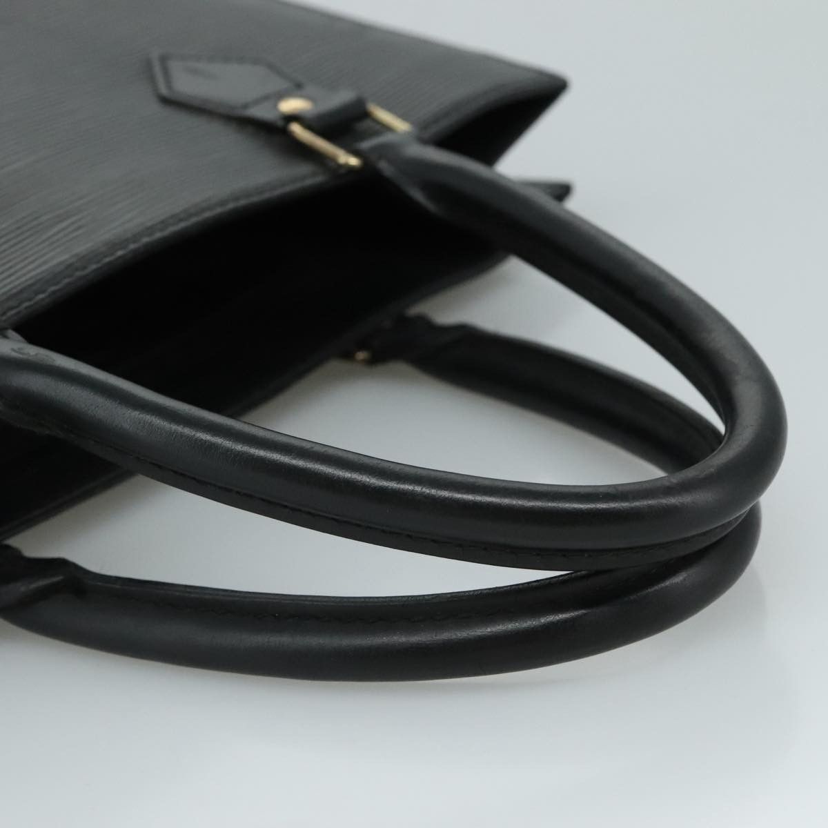 Louis Vuitton Black Leather Handbag (Pre-Owned) Size ONE SIZE - 4 Thumbnail