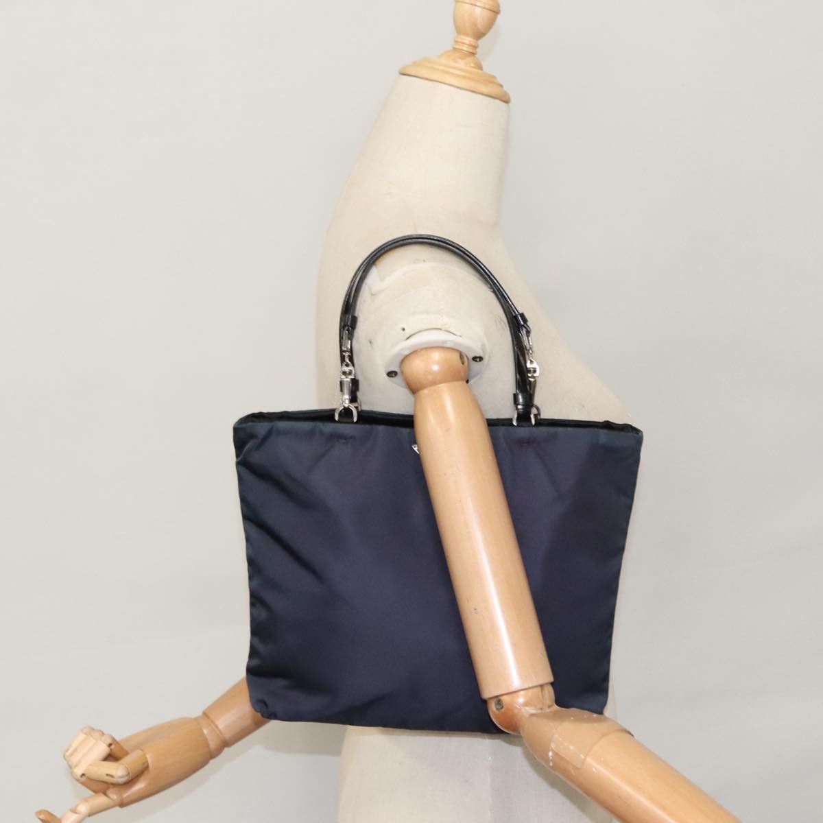 Prada Re-Edition Navy Synthetic Tote Bag (Pre-Owned) Size ONE SIZE - 14 Thumbnail