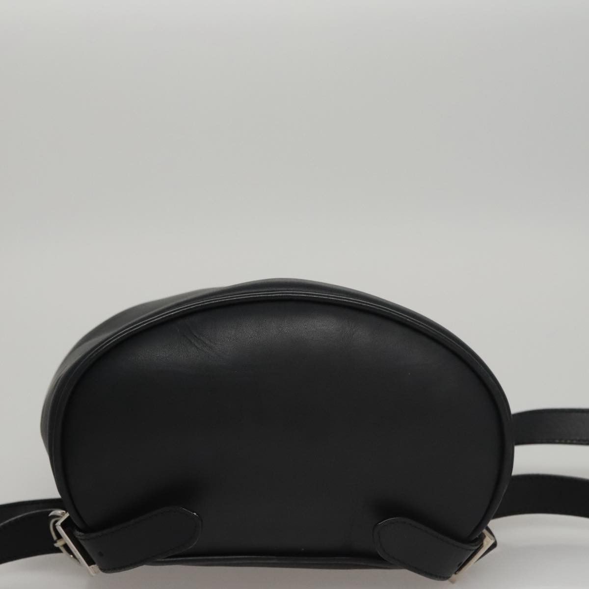 Gancini Black Leather Backpack Bag (Pre-Owned)