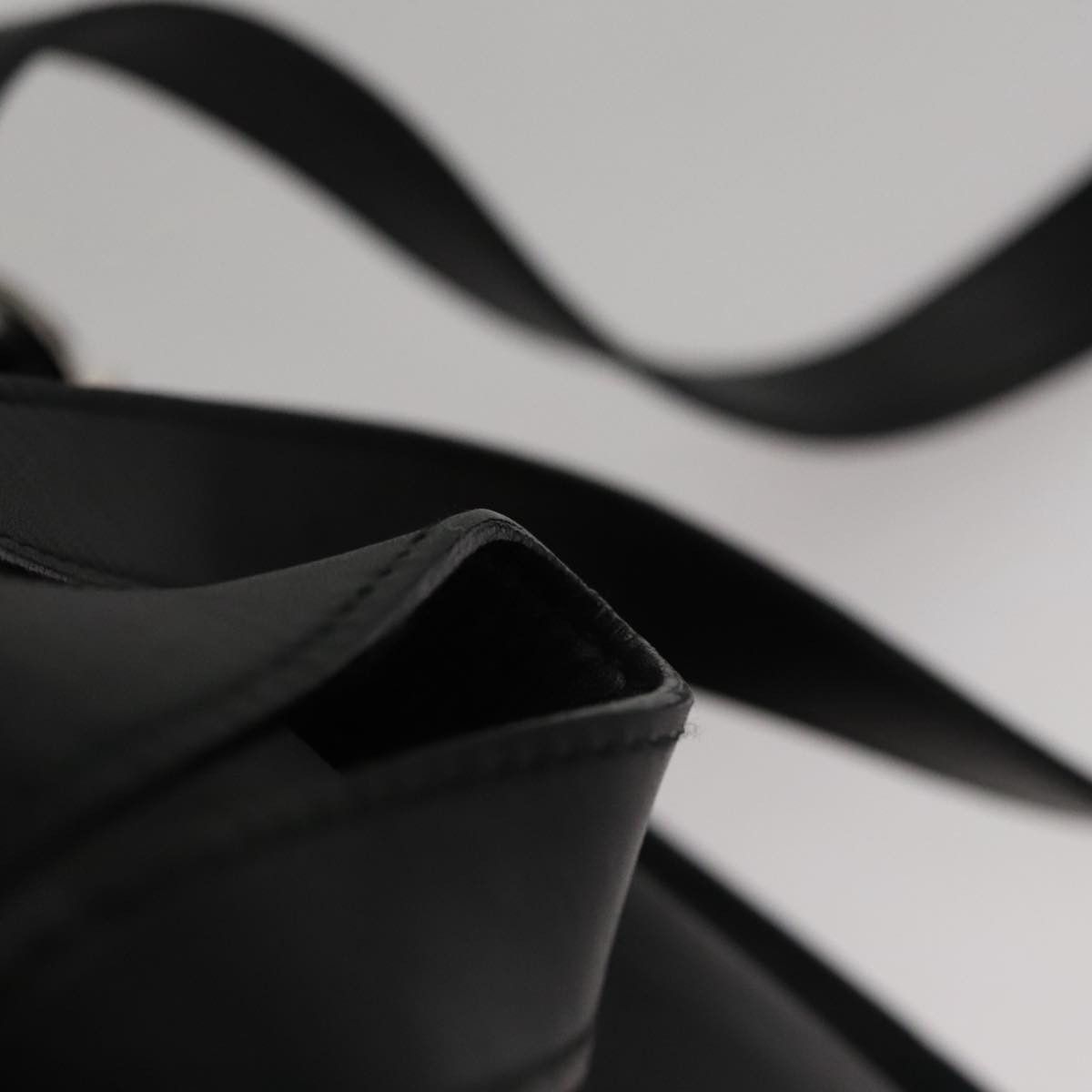 Gancini Black Leather Backpack Bag (Pre-Owned)