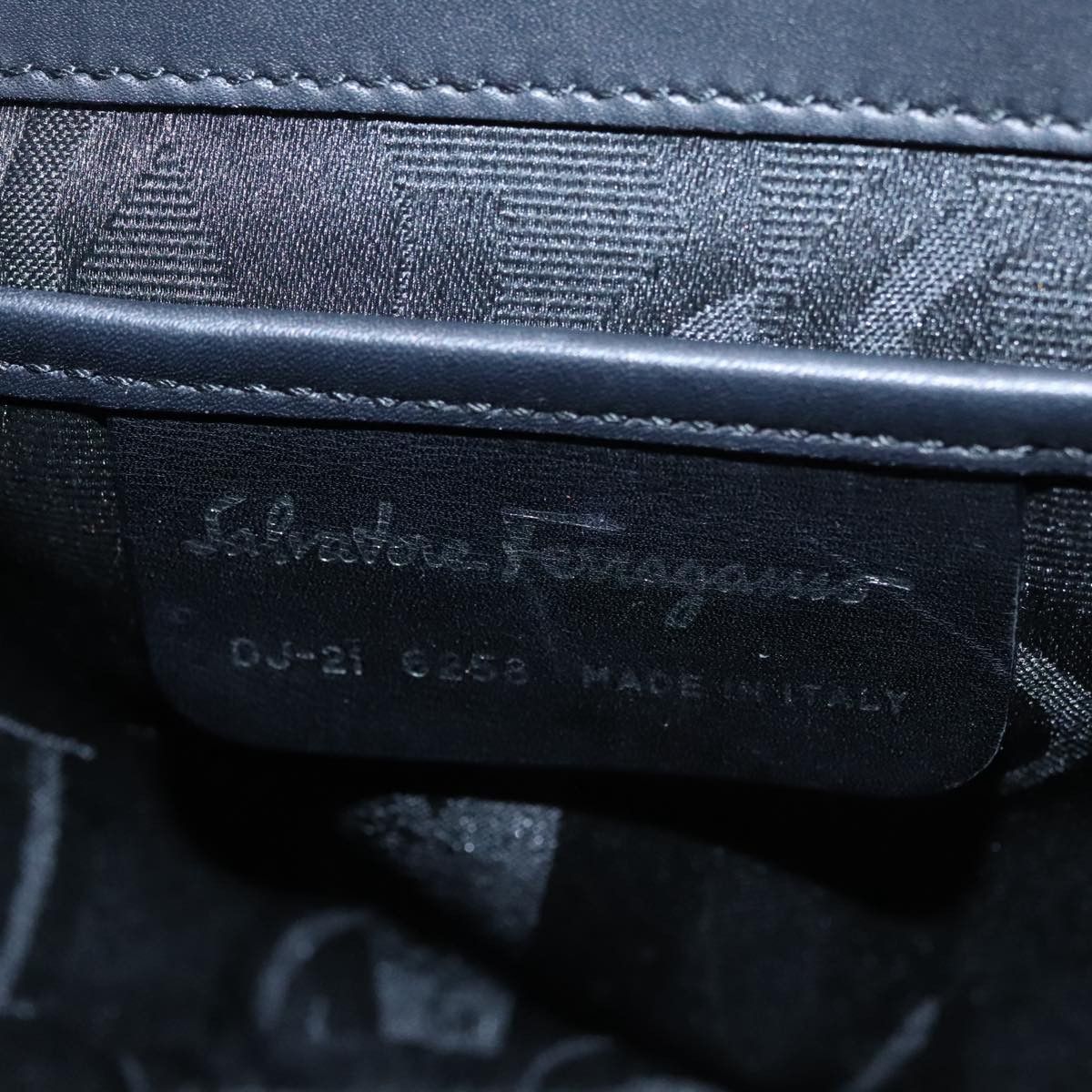 Gancini Black Leather Backpack Bag (Pre-Owned)