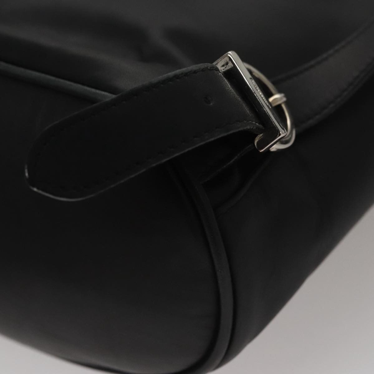 Gancini Black Leather Backpack Bag (Pre-Owned)