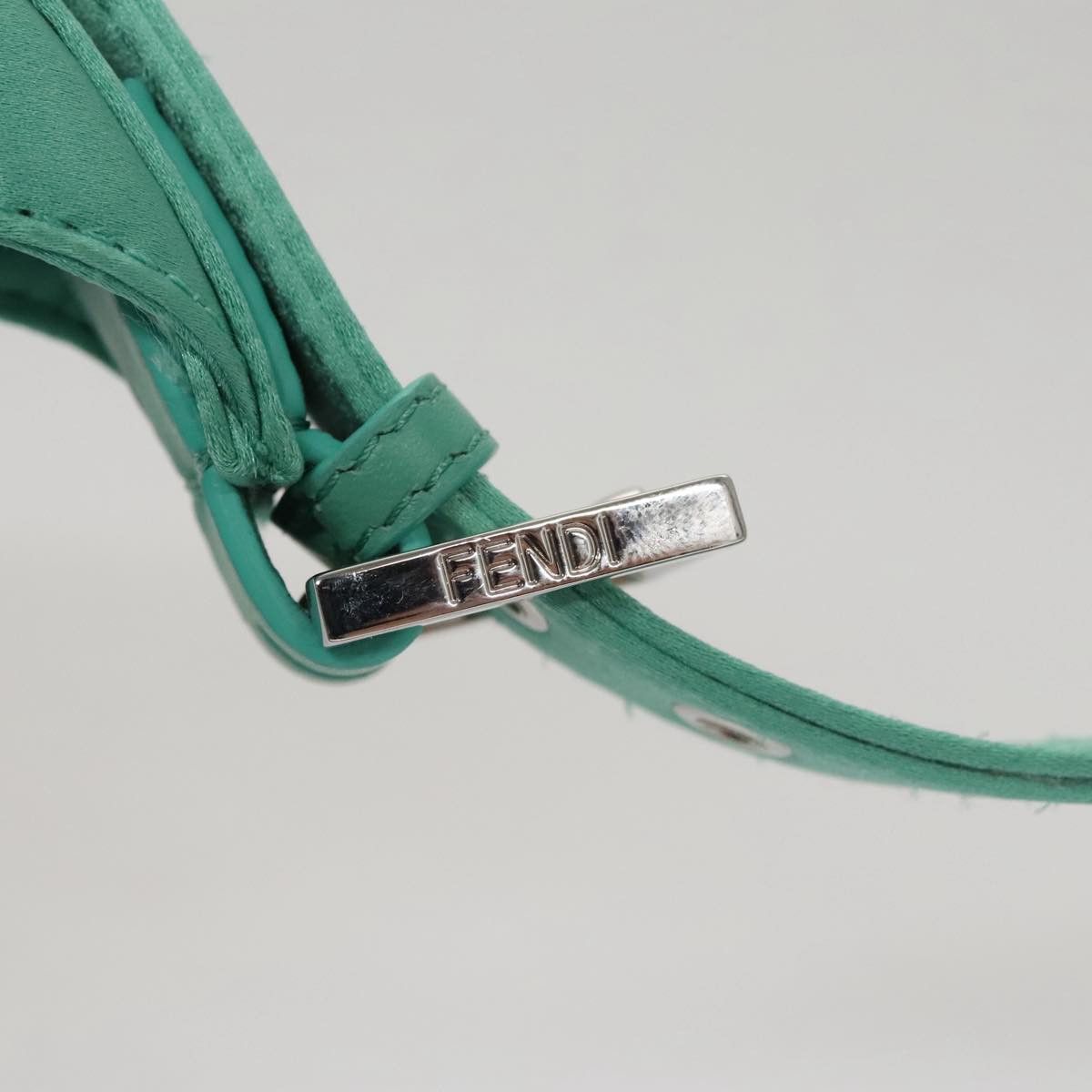 Fendi Green Leather Handbag (Pre-Owned) Size ONE SIZE - 11 Thumbnail