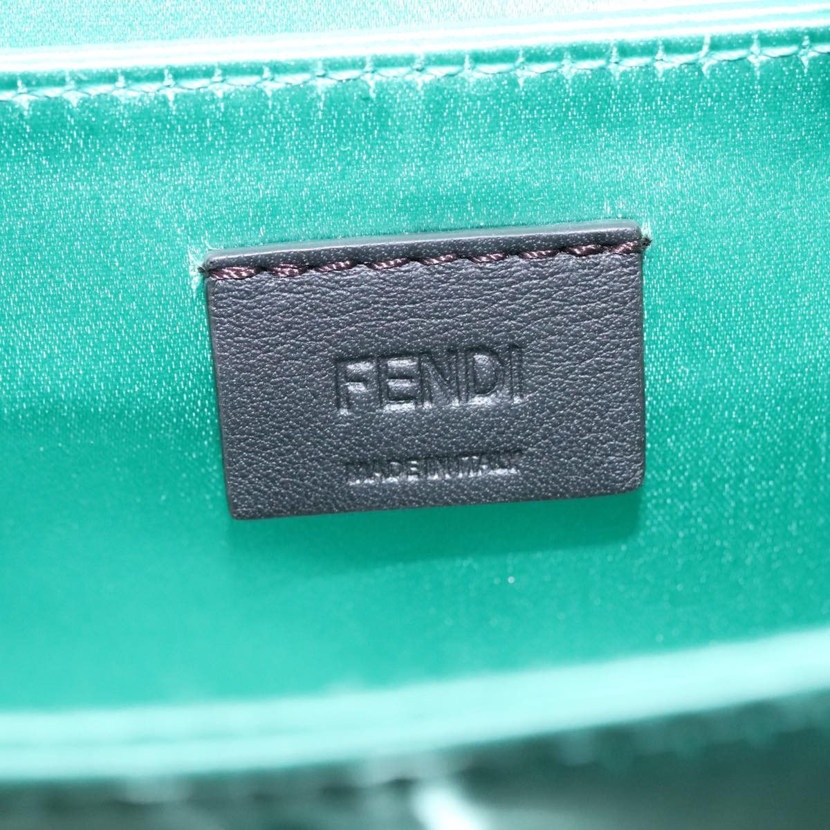 Fendi Green Leather Handbag (Pre-Owned) Size ONE SIZE - 18 Thumbnail