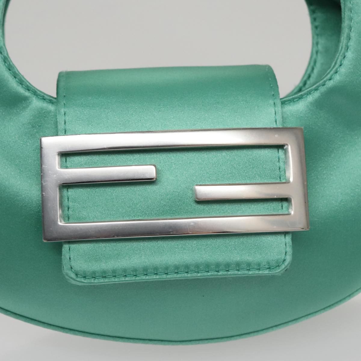 Fendi Green Leather Handbag (Pre-Owned) Size ONE SIZE - 12 Thumbnail