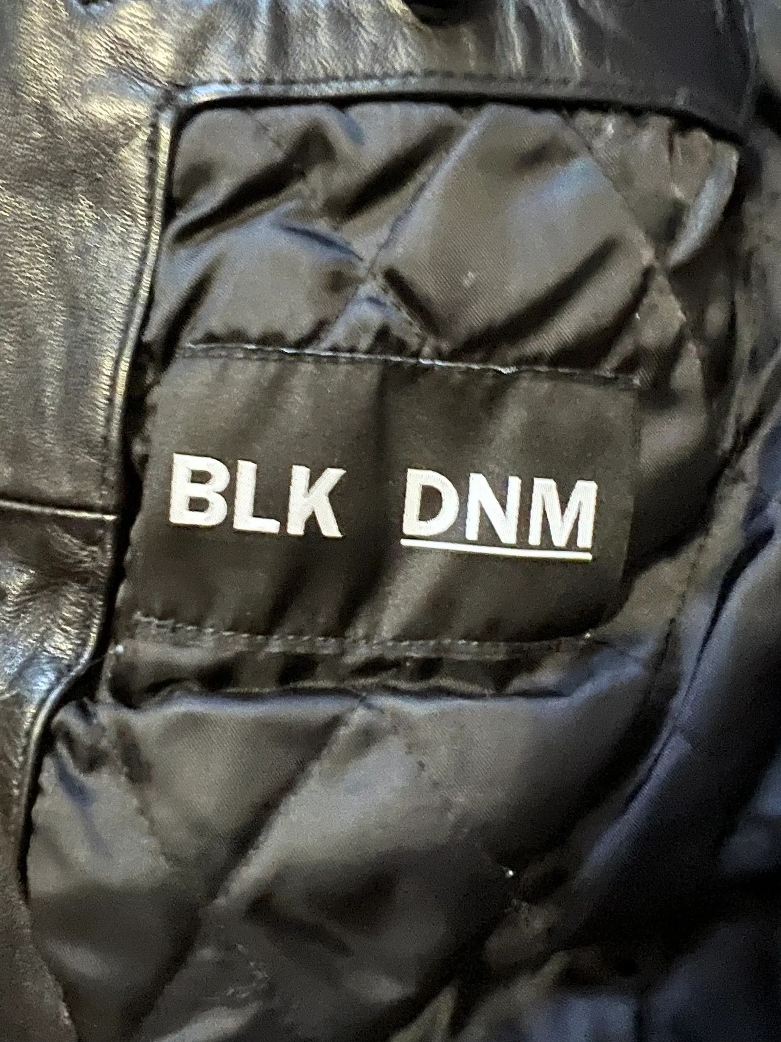 Blk Dnm Blk Dnm Leather Jacket Size XS / US 0-2 / IT 36-38 - 2 Thumbnail