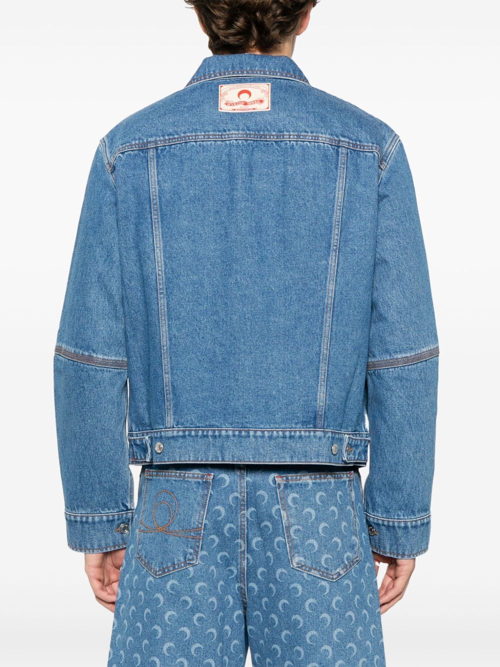 Marine Serre MON DENIM JACKET Size US L / EU 52-54 / 3 - 3 Thumbnail