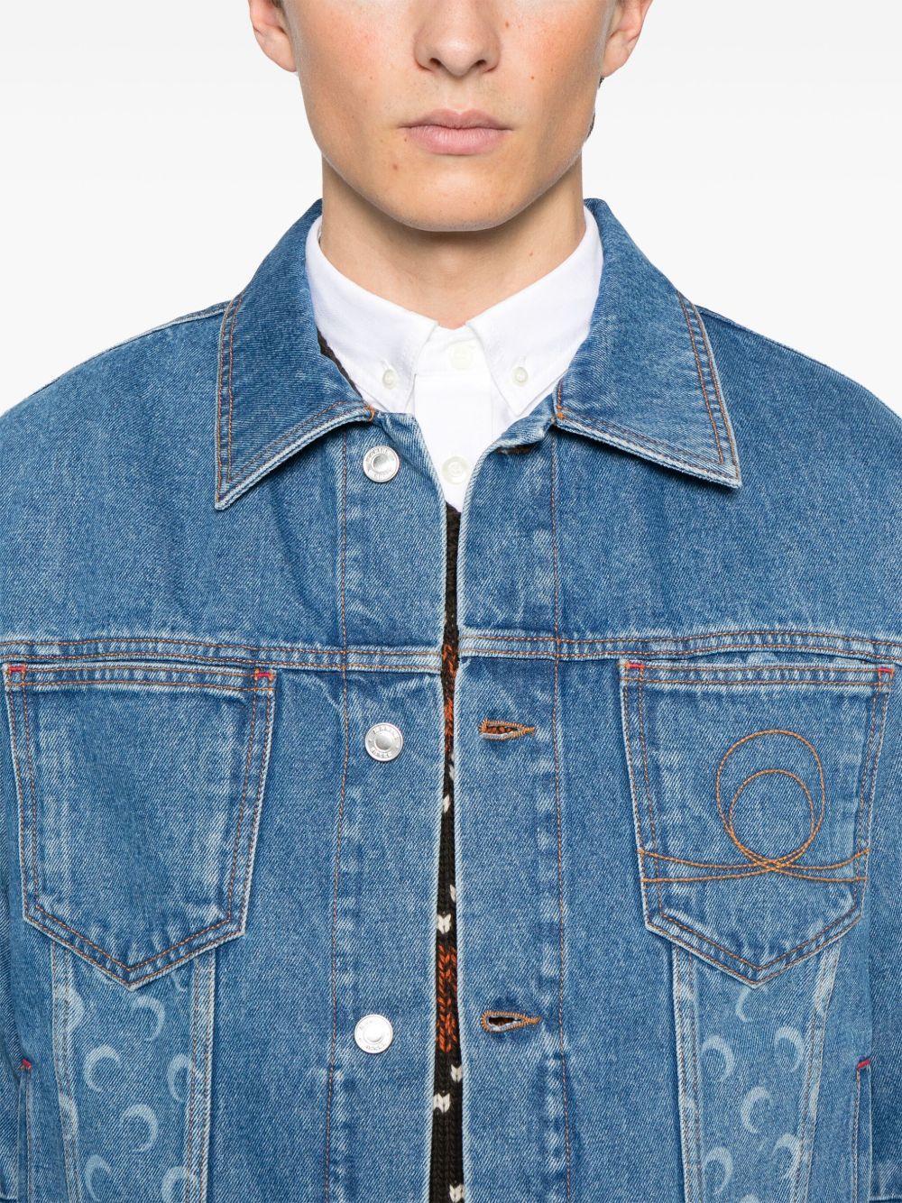 Marine Serre MON DENIM JACKET Size US L / EU 52-54 / 3 - 5 Thumbnail