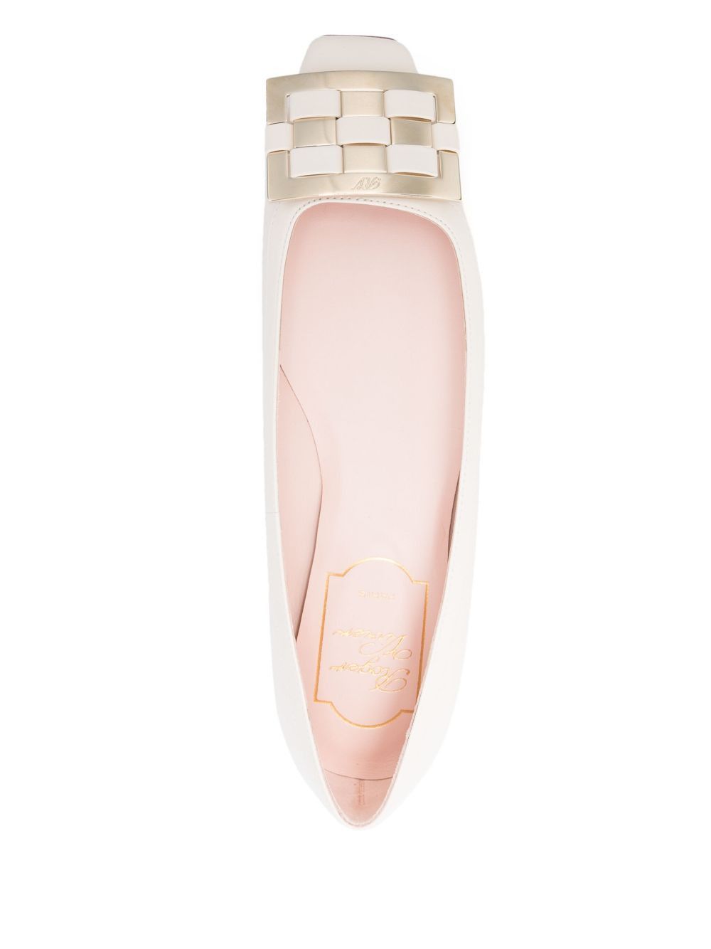 Roger Vivier TROMPETTE LEATHER BALLET FLATS Size US 10 / IT 40 - 2 Thumbnail