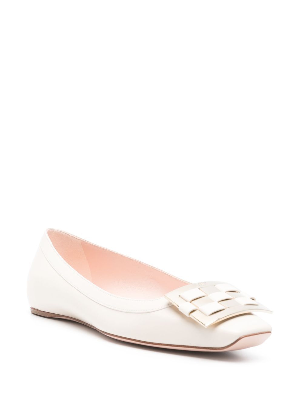 Roger Vivier TROMPETTE LEATHER BALLET FLATS Size US 10 / IT 40 - 3 Thumbnail