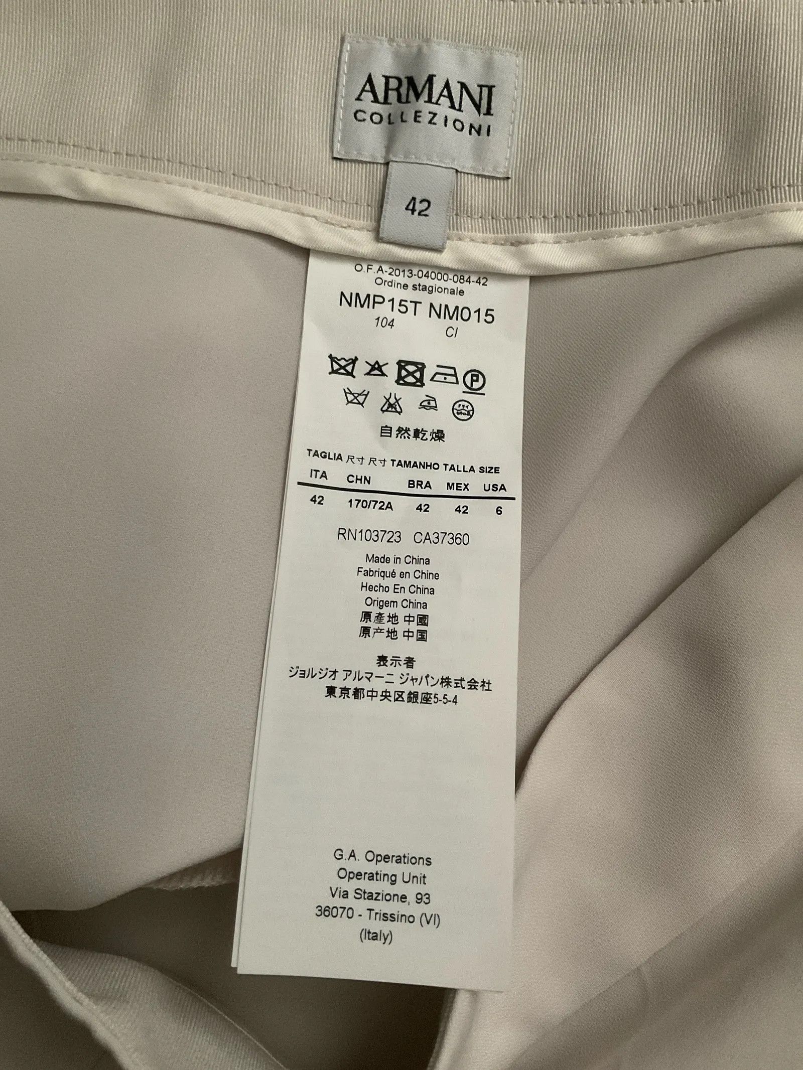 Armani Armani Collezioni Pants Size 30" / US 8 / IT 44 - 2 Thumbnail