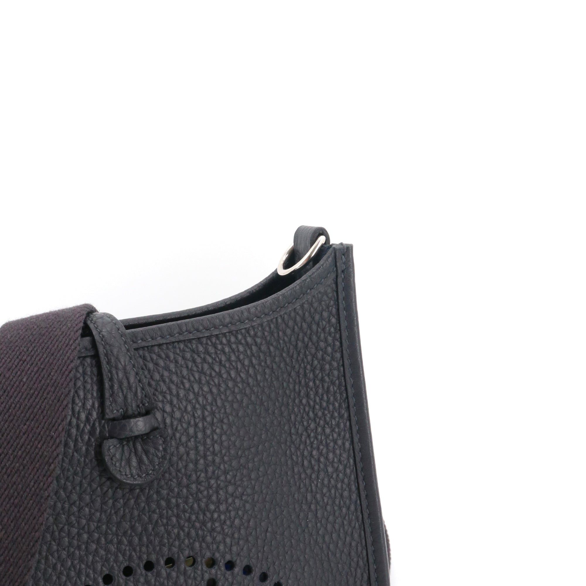Hermes HERMÈS - Hermès Mini Evelyne 16 shoulder bag in navy blue Taurillon Clémence leather Size ONE SIZE - 7 Thumbnail