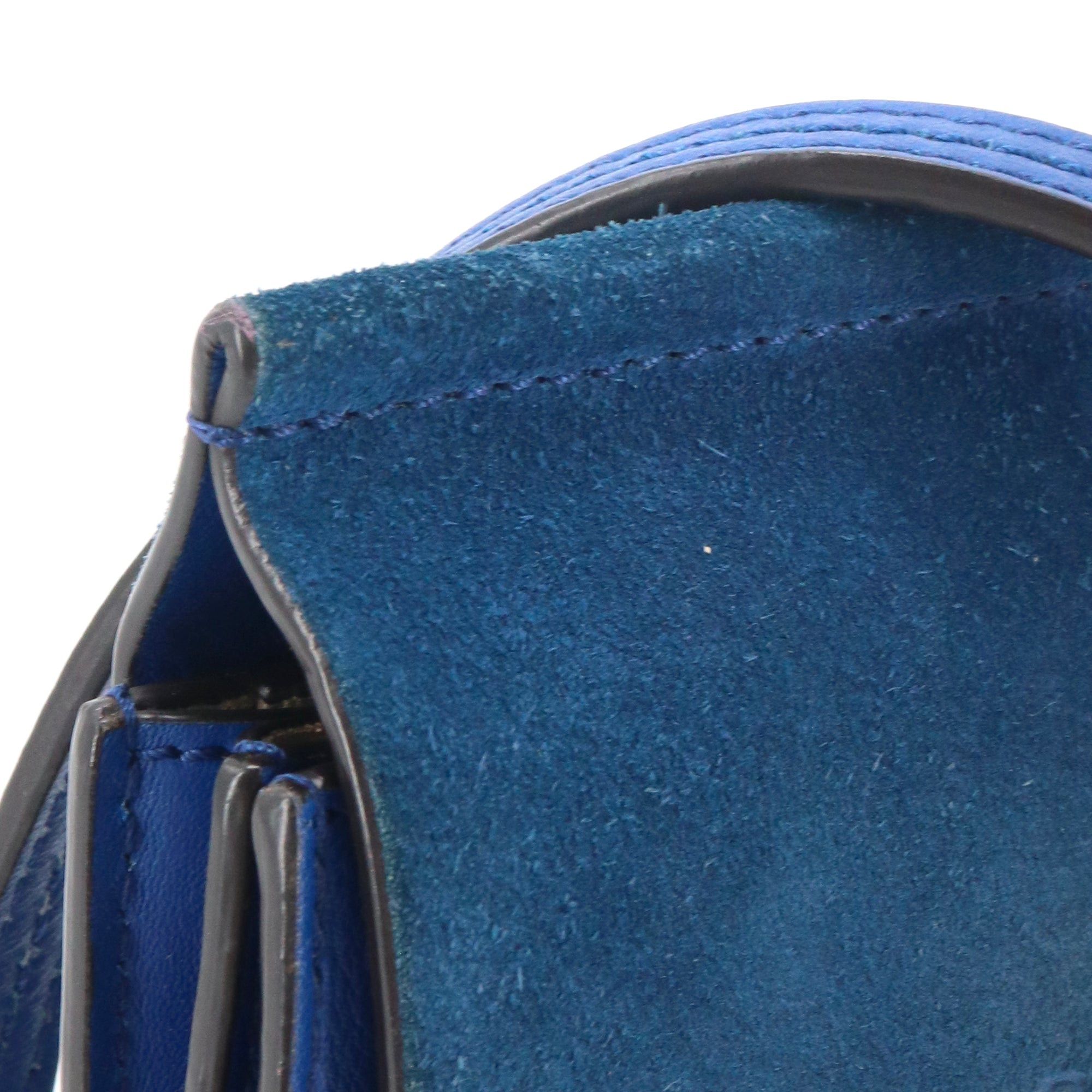 Chloe CHLOÉ - Faye small Chloe shoulder bag in blue leather and suede Size ONE SIZE - 6 Thumbnail