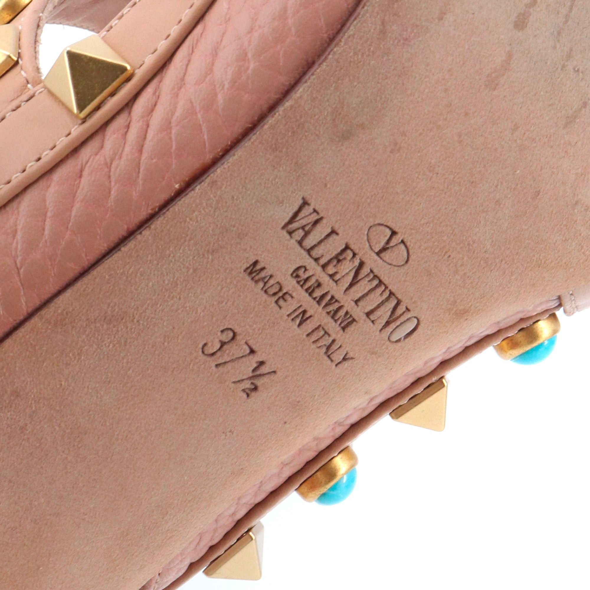 Valentino VALENTINO - Valentino Rockstud pumps in nude pink grained leather Size US 6.5 / IT 36.5 - 6 Thumbnail