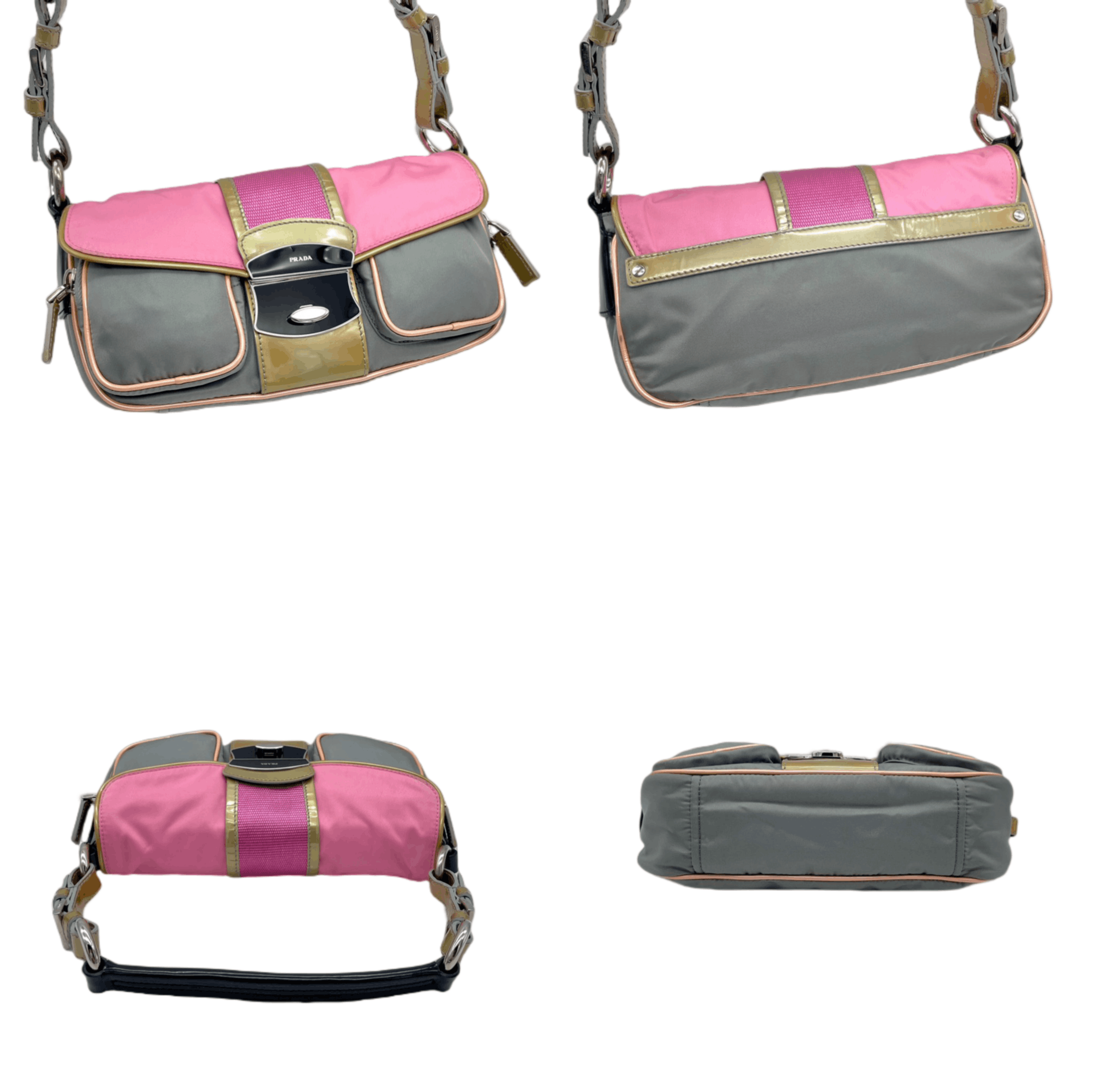 Prada Prada Nylon Pocket Shoulder Bag Size ONE SIZE - 5 Thumbnail